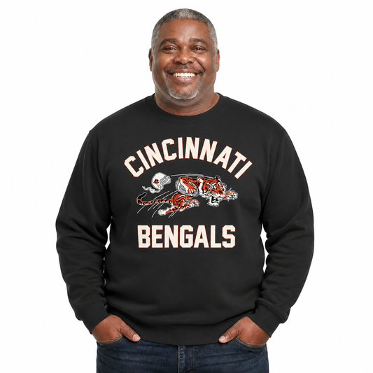 Cincinnati Bengals Gameday Crewneck Sweatshirt - Black