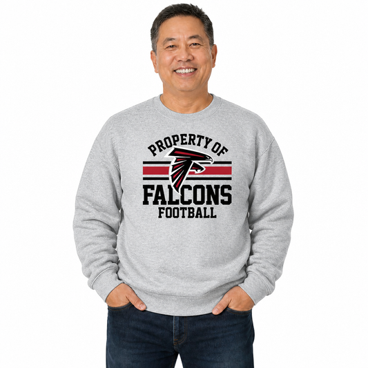 Atlanta Falcons NFL Property Of Crewneck Sweatshirt - Sport Gray