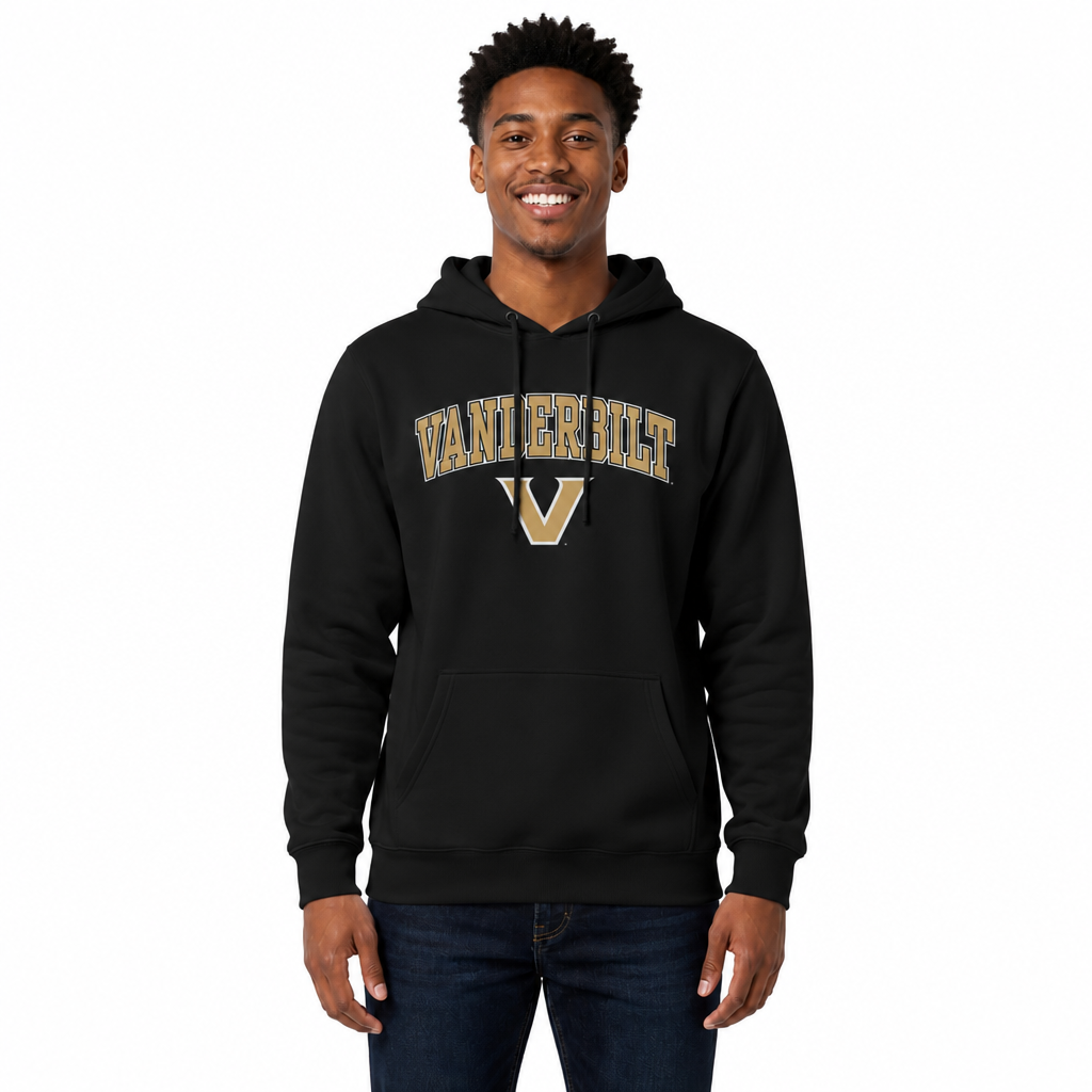Vanderbilt Commodores Arch & Logo Gameday Hoodie - Black