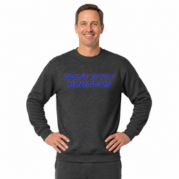 Boise State Broncos NCAA Adult Charcoal Crewneck Fleece Sweatshirt - Charcoal