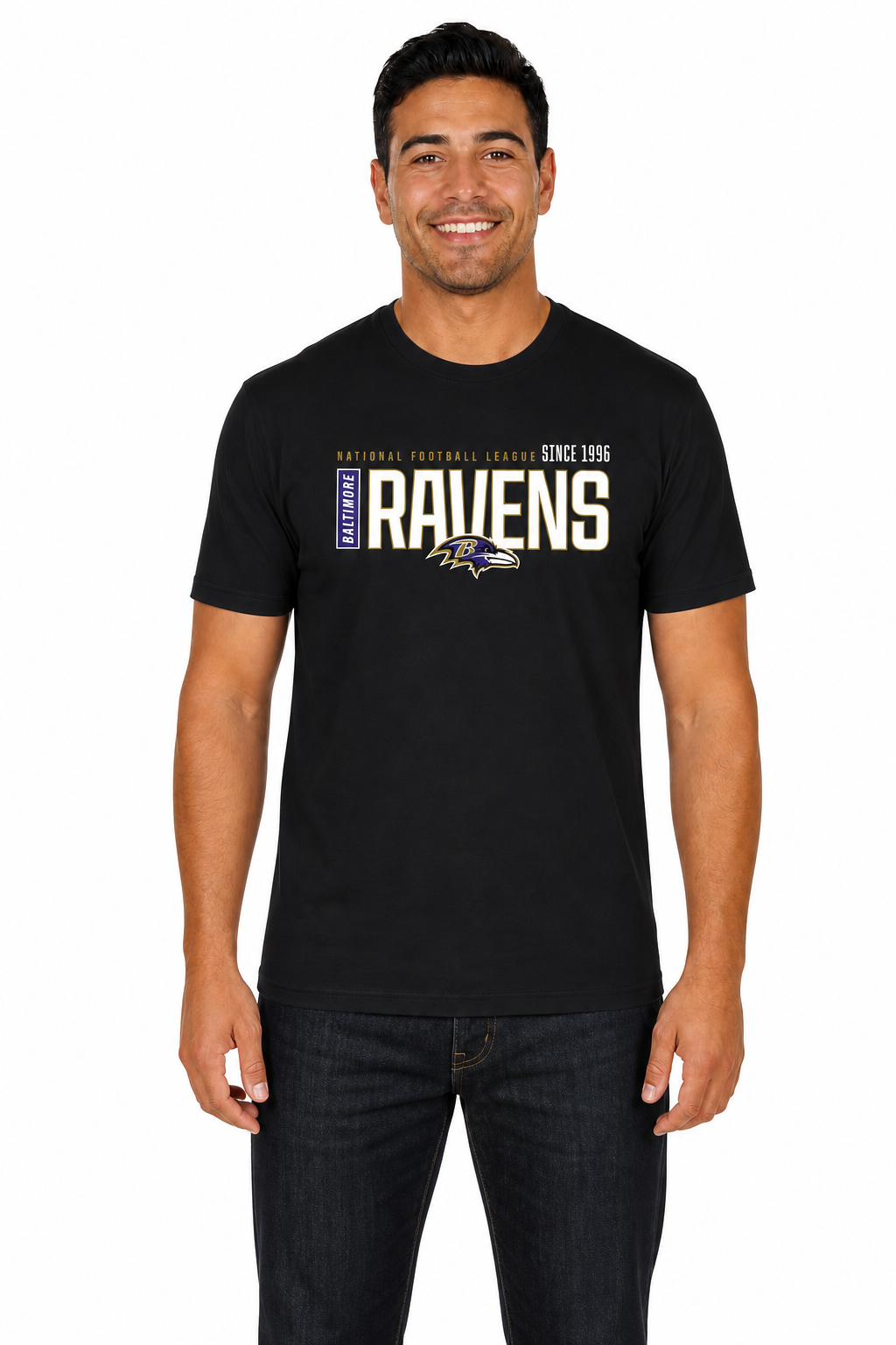 Baltimore Ravens  NFL Shirt Men Women Unisex Tag-Free Cotton Gameday Tee - Black