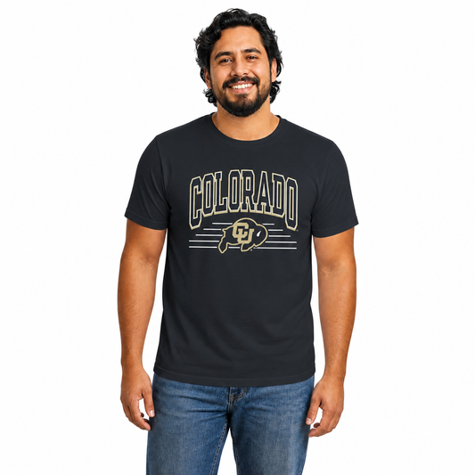 Colorado Buffaloes  NCAA Overtime Classics Unisex T-Shirt - Black