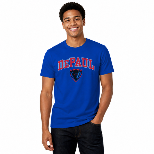 DePaul Blue Demons NCAA Adult Gameday Cotton T-Shirt - Royal
