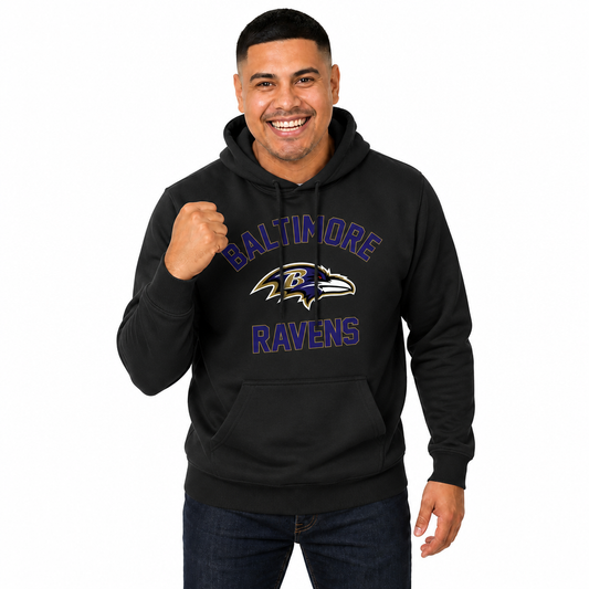 Baltimore Ravens Gameday Hoodie Pullover Sweatshirt - Black