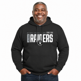 Las Vegas Raiders NFL Modern Endzone Fleece Hoodie Black Sweatshirt - Black