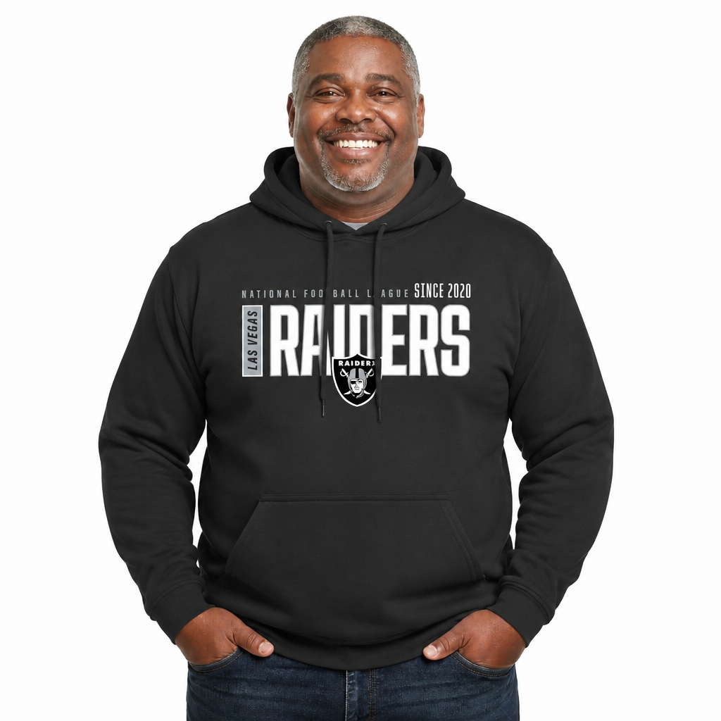 Las Vegas Raiders NFL Modern Endzone Fleece Hoodie Black Sweatshirt - Black