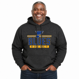 St. Louis Blues Blues Hoodie Sweatshirt for Men and Women - Charcoal