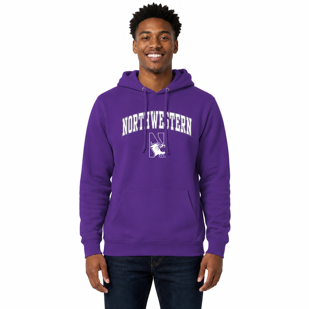 NWN Arch & Logo Gameday Hoodie - Purple