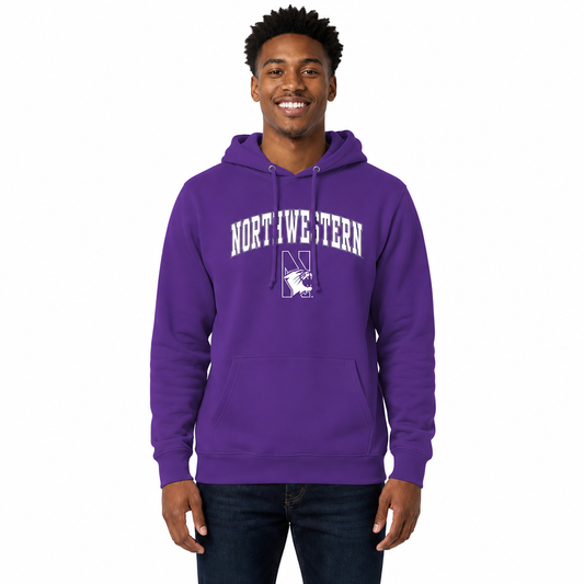 NWN Arch & Logo Gameday Hoodie - Purple