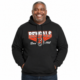Cincinnati Bengals Vintage Block Fleece Hoodie - Black