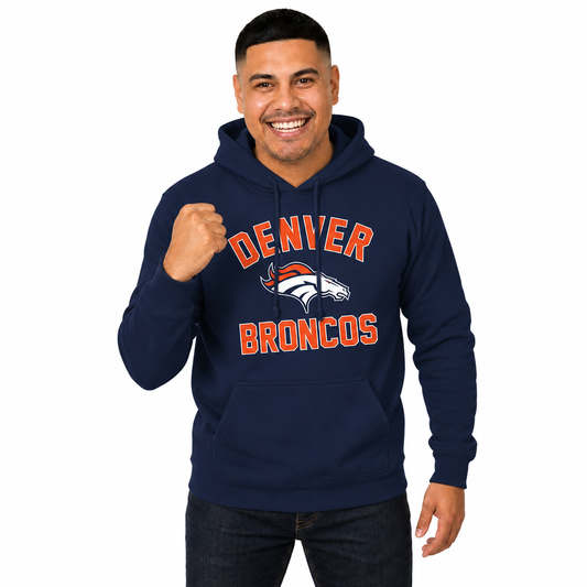 Denver Broncos Gameday Hoodie Pullover Sweatshirt - Navy