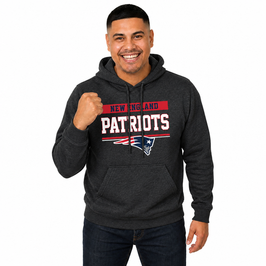 New England Patriots Charcoal Gameday Hoodie - Charcoal