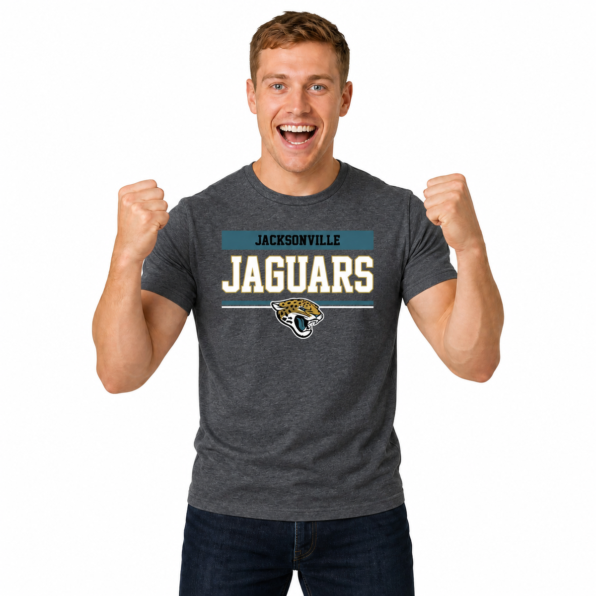 Jacksonville Jaguars Charcoal T-Shirt for Men and Women - Charcoal