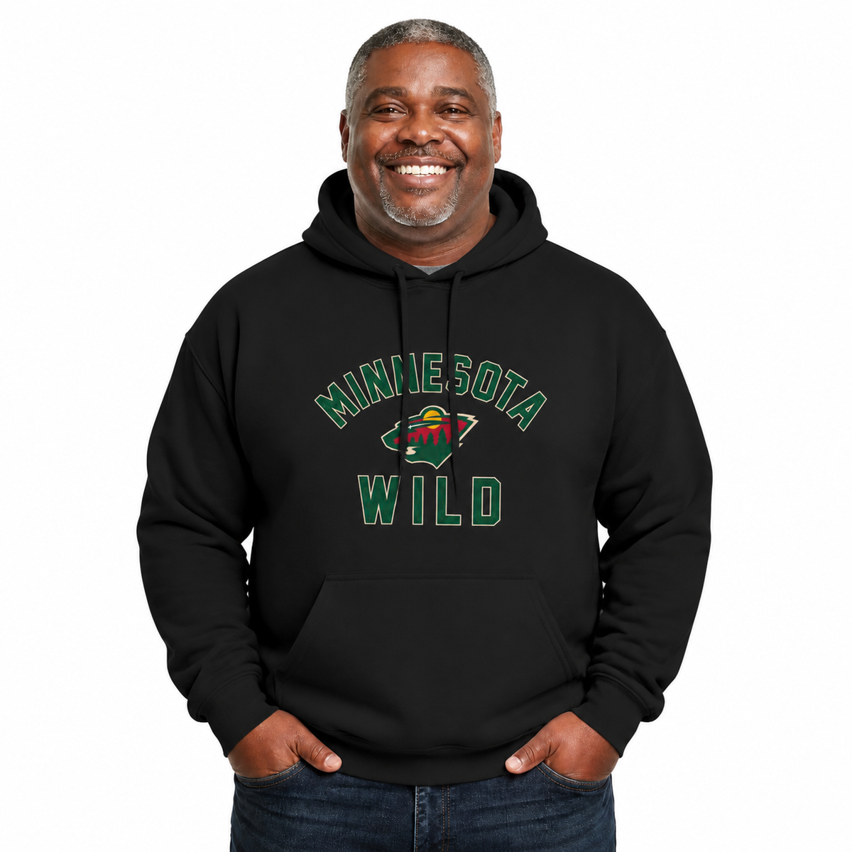 Minnesota Wild Hoodie Pullover Sweatshirt - Black