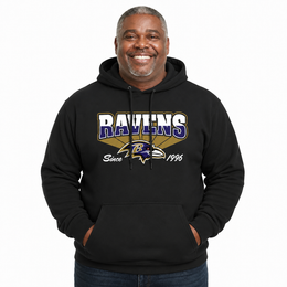 Baltimore Ravens Vintage Block Fleece Hoodie - Black
