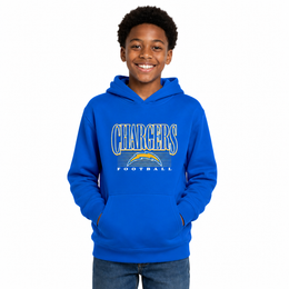 Los Angeles Chargers NFL Youth Overtime Blueprint Fleece Hoodie Sweatshirt - Royal