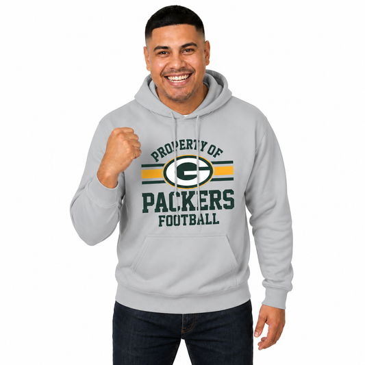 Green Bay Packers Property Of Fleece Hoodie - Sport Gray