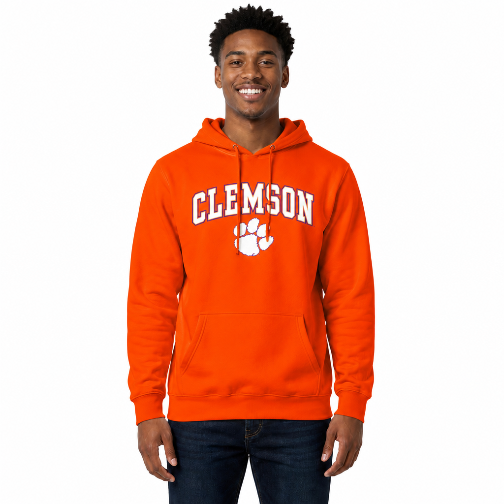 CLEM Arch & Logo Gameday Hoodie - Orange