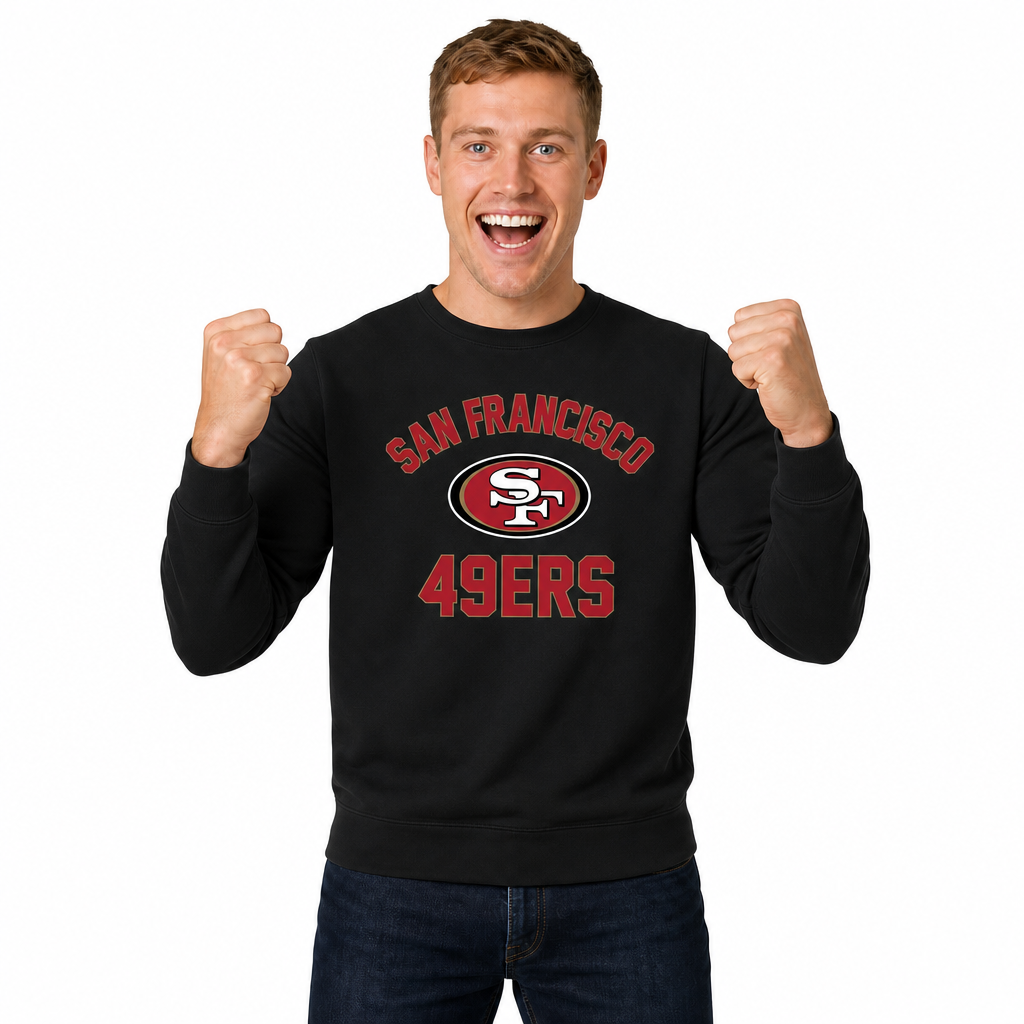 San Francisco 49ers NFL Crewneck Sweatshirt - Black