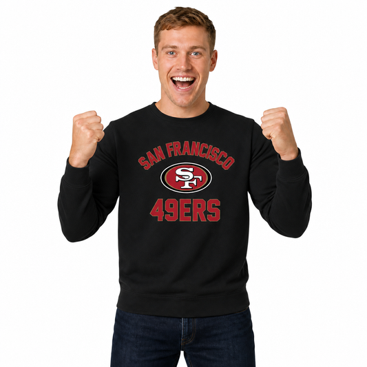 San Francisco 49ers NFL Crewneck Sweatshirt - Black