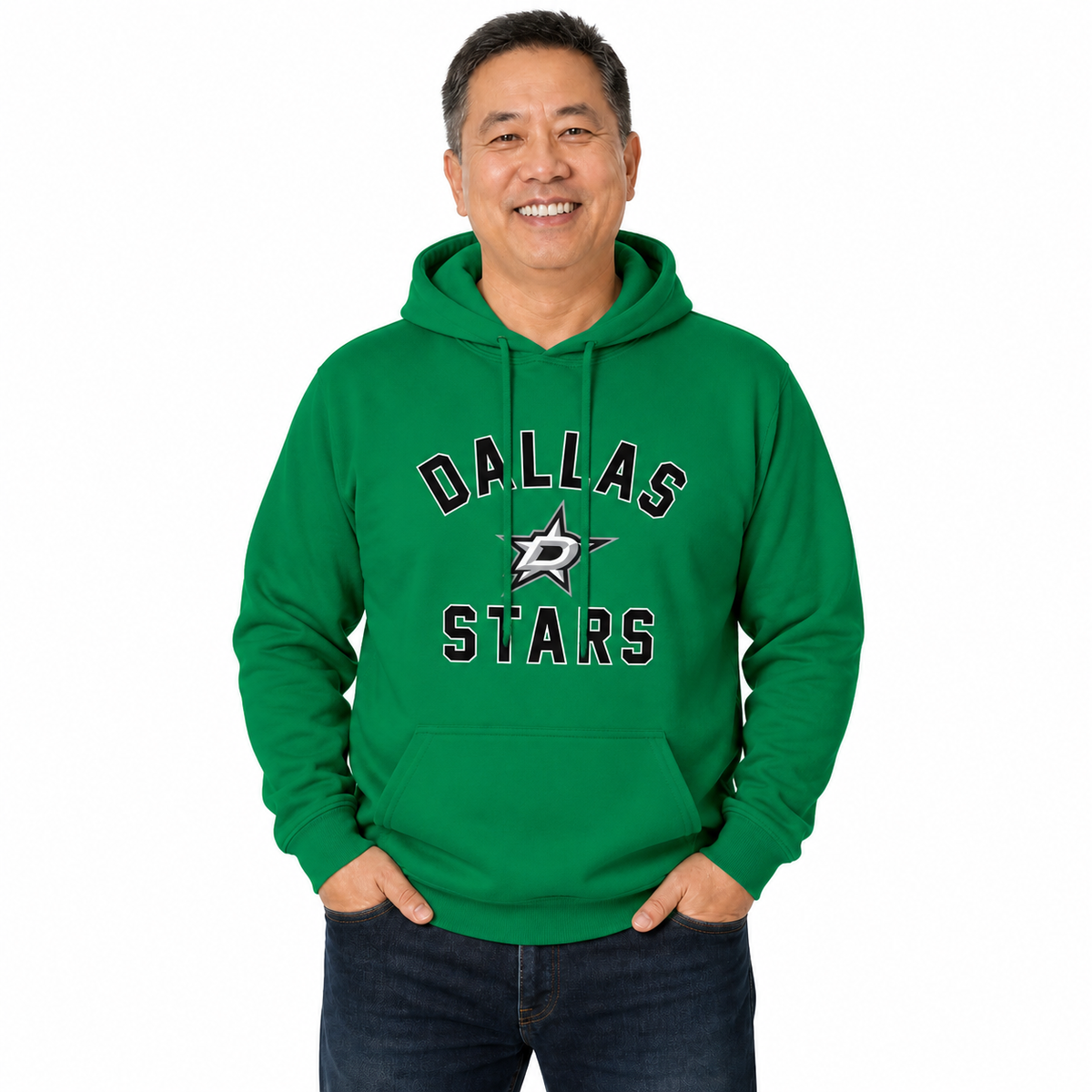 Dallas Stars Hoodie Pullover Sweatshirt - Kelly Green