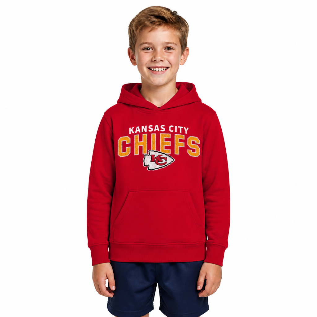 Kansas City Chiefs NFL Youth Starting Fresh Hoodie for Boys and Girls - Red