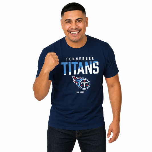 Tennessee Titans NFL Color Block Tee - Navy