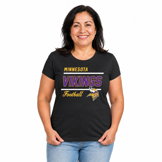 Minnesota Vikings Vikings Women's NFL Gameday T-Shirt - Black