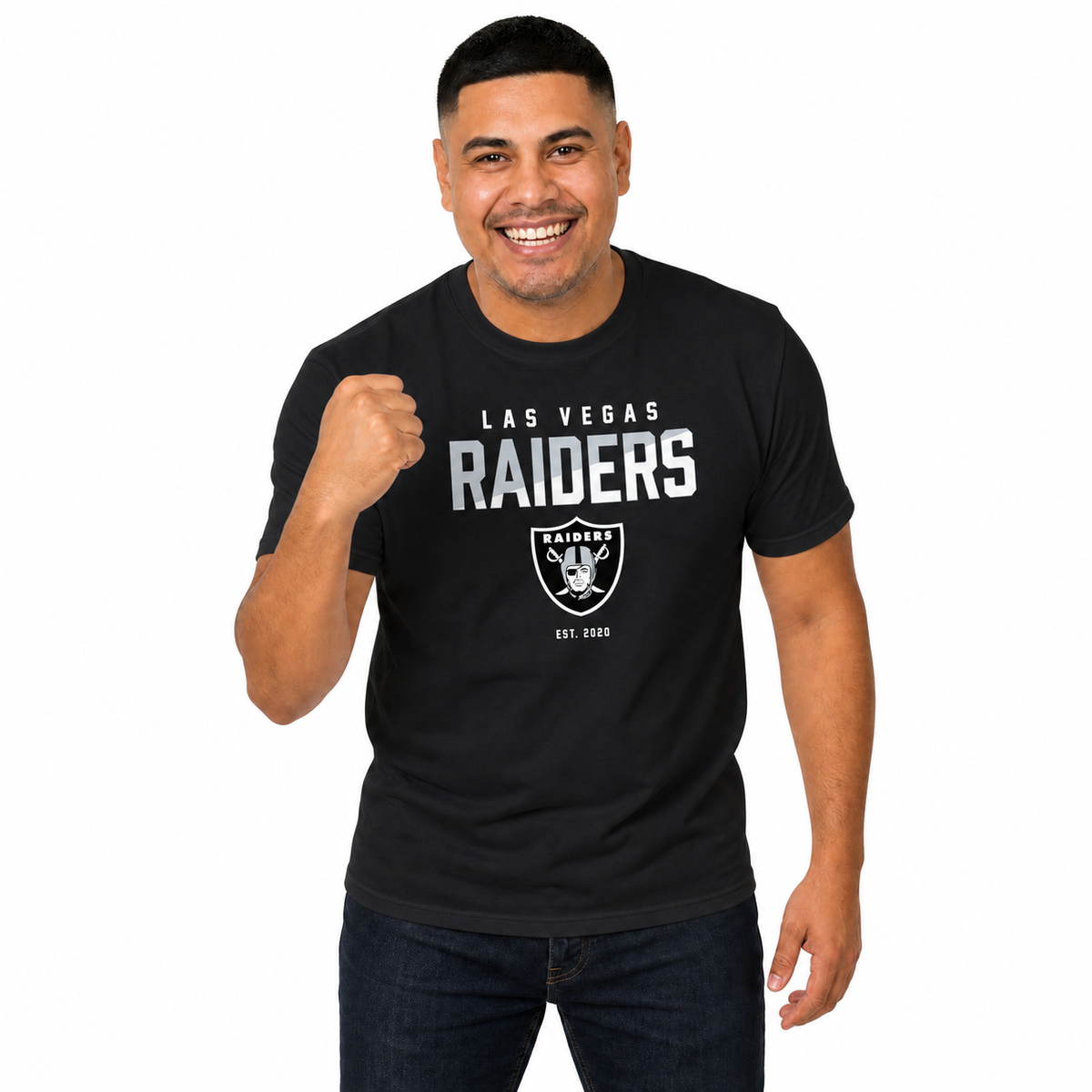 Las Vegas Raiders NFL Color Block Tee - Black