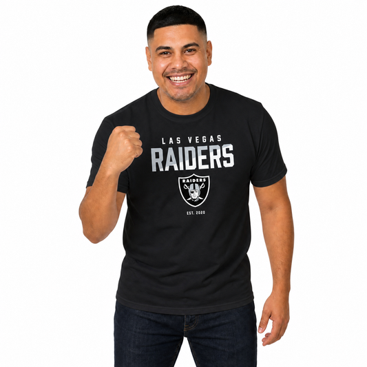 Las Vegas Raiders NFL Color Block Tee - Black