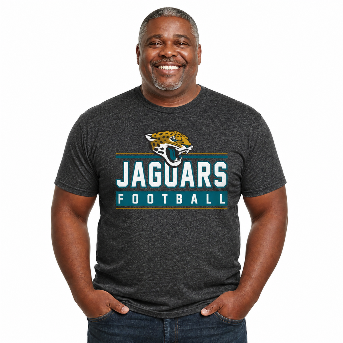 Jacksonville Jaguars NFL Adult MVP True Fan T-Shirt - Charcoal