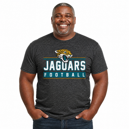 Jacksonville Jaguars NFL Adult MVP True Fan T-Shirt - Charcoal