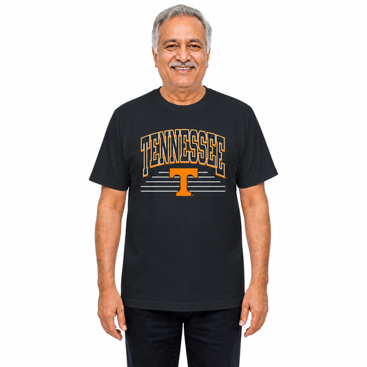 Tennessee Volunteers  NCAA Overtime Classics Unisex T-Shirt - Black