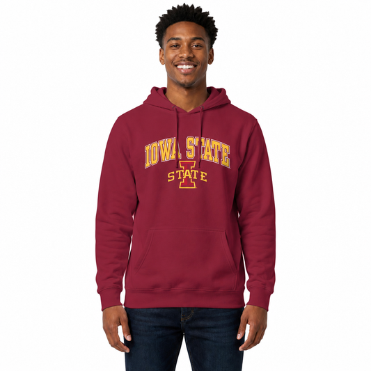 IAST Arch & Logo Gameday Hoodie - Cardinal