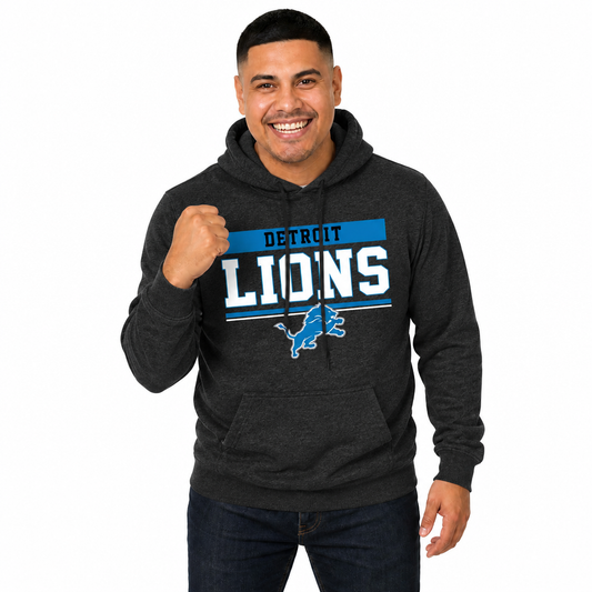 Detroit Lions Charcoal Gameday Hoodie - Charcoal