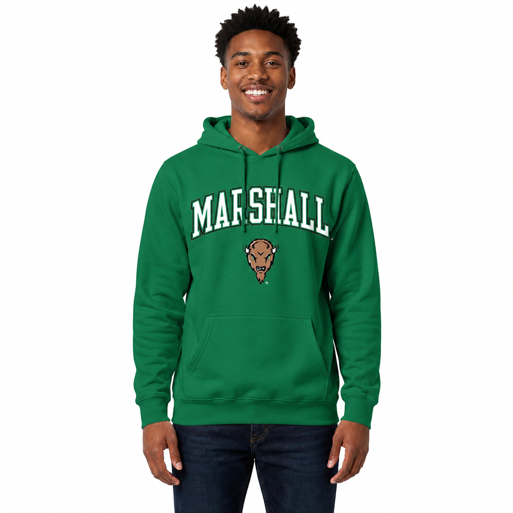 MRSH Arch & Logo Gameday Hoodie - Green