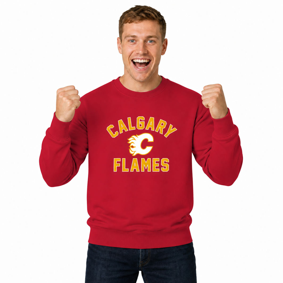 NFL Gameday Crewneck Sweatshirt, Cotton Fleece Pullover Men Women