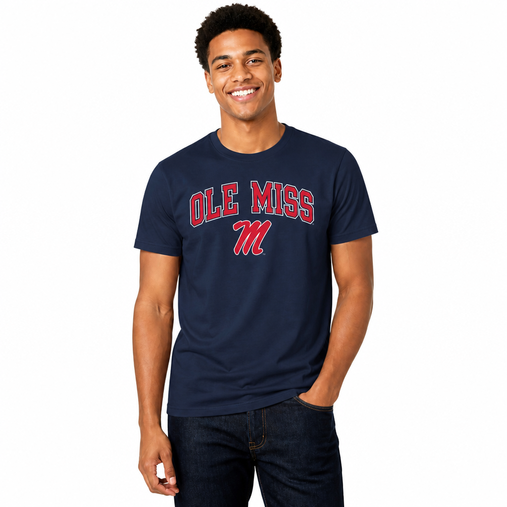 Ole Miss Rebels NCAA Adult Gameday Cotton T-Shirt - Navy