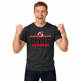 New Jersey Devils T-Shirt NHL Heather Charcoal - Charcoal