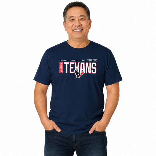 Houston Texans  NFL Shirt Men Women Unisex Tag-Free Cotton Gameday Tee - Navy