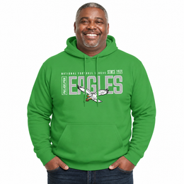 Philadelphia Eagles NFL Modern Endzone Fleece Hoodie Kelly Green Sweatshirt - Kelly Green