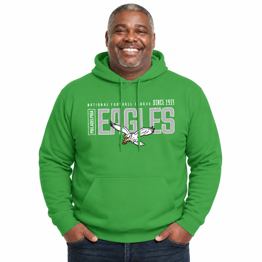 Philadelphia Eagles NFL Modern Endzone Fleece Hoodie Kelly Green Sweatshirt - Kelly Green