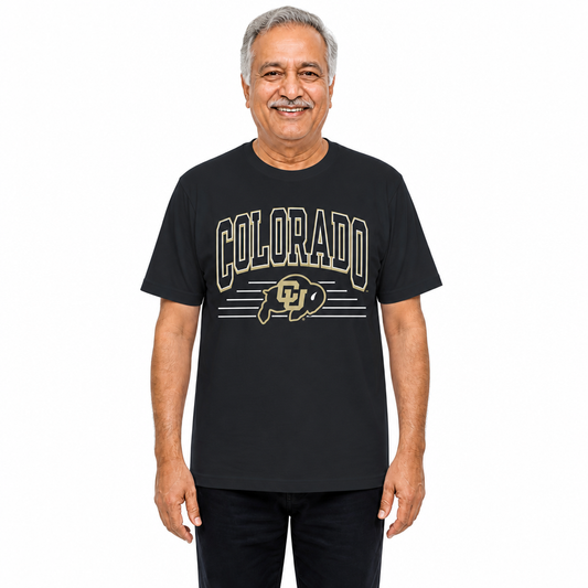 Colorado Buffaloes  NCAA Overtime Classics Unisex T-Shirt - Black