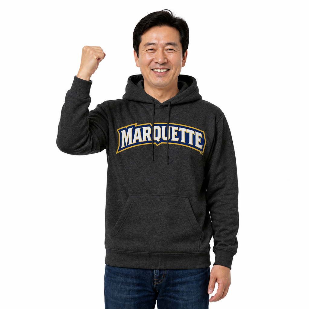 Marquette Golden Eagles NCAA Fan Hoodie Sweatshirt Men Women - Charcoal
