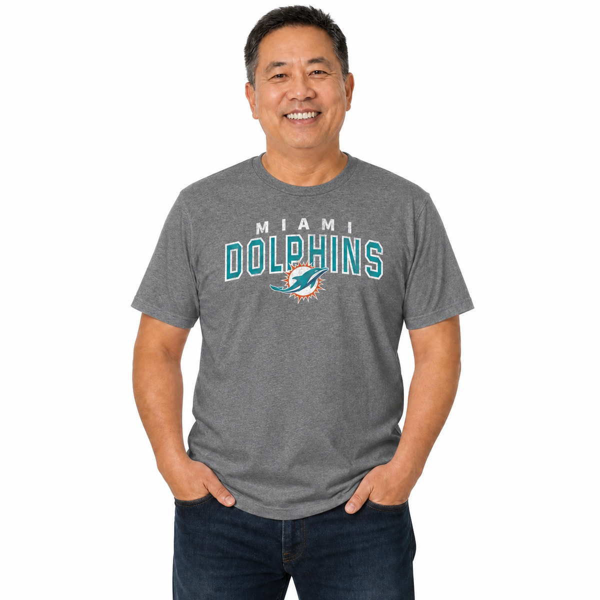 Miami Dolphins  Starting Fresh Tee - Sport Gray
