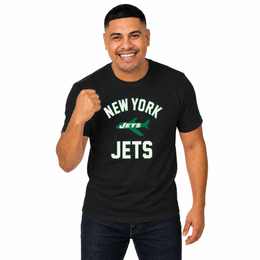 New York Jets Mens Womens Retro Gameday Tee - Black