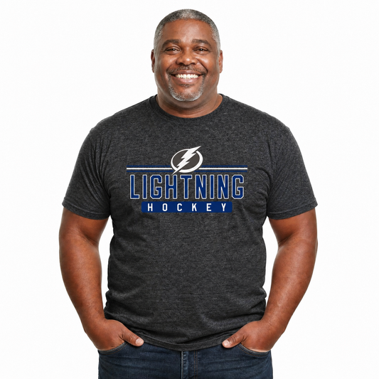 Tampa Bay Lightning T-Shirt NHL Heather Charcoal - Charcoal