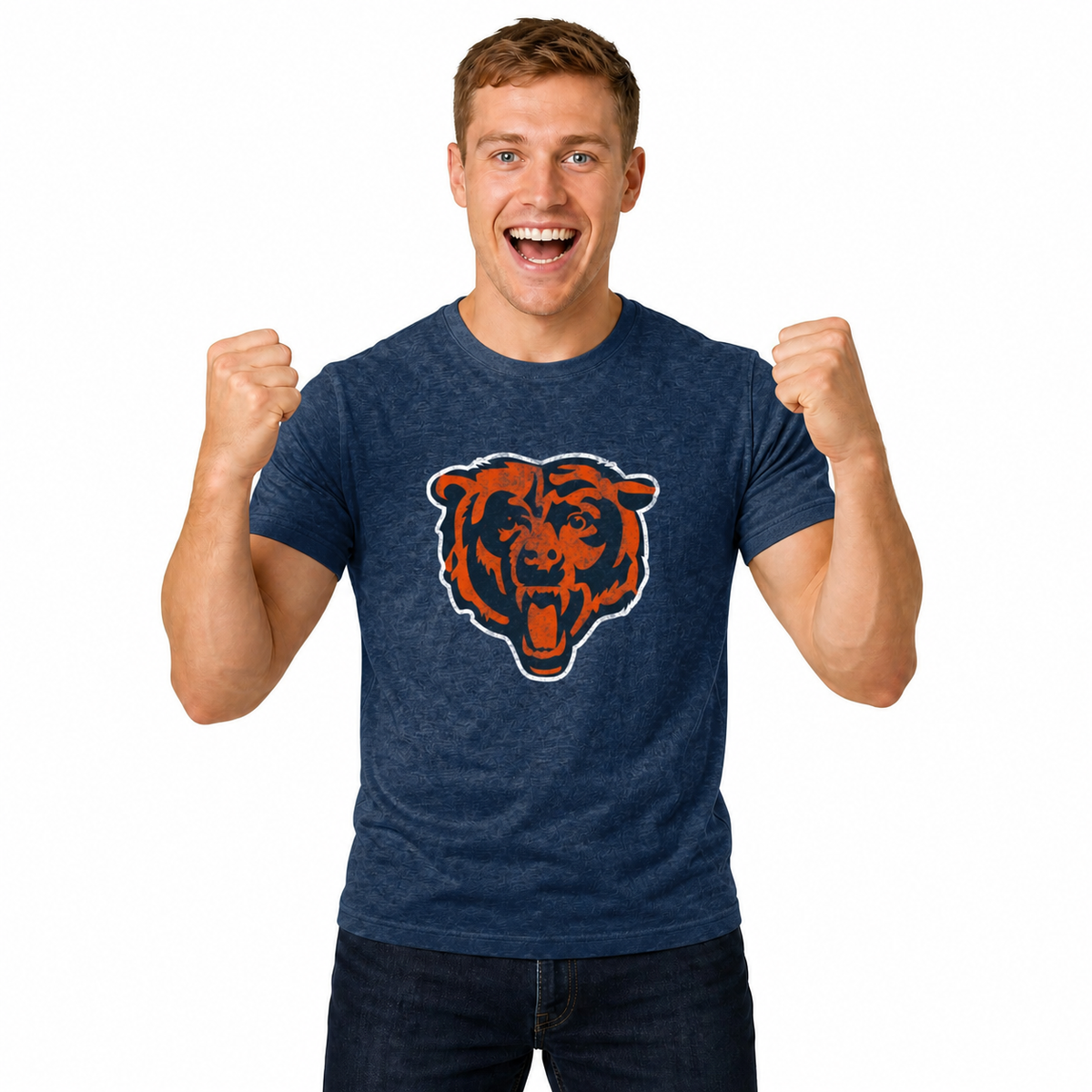 Chicago Bears NFL Throwback Tee - Team Color