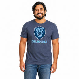 Columbia Lions Heathered Logo T-Shirt - Navy
