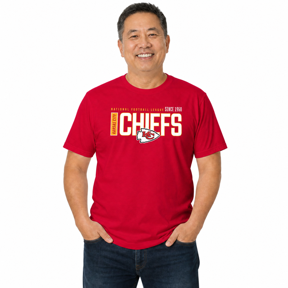 Kansas City Chiefs  NFL Shirt Men Women Unisex Tag-Free Cotton Gameday Tee - Red
